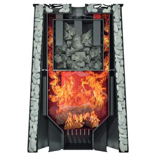Печь для бани GRILL'D Violet Romb Short с закрытой каменкой 6663 - Вид №1