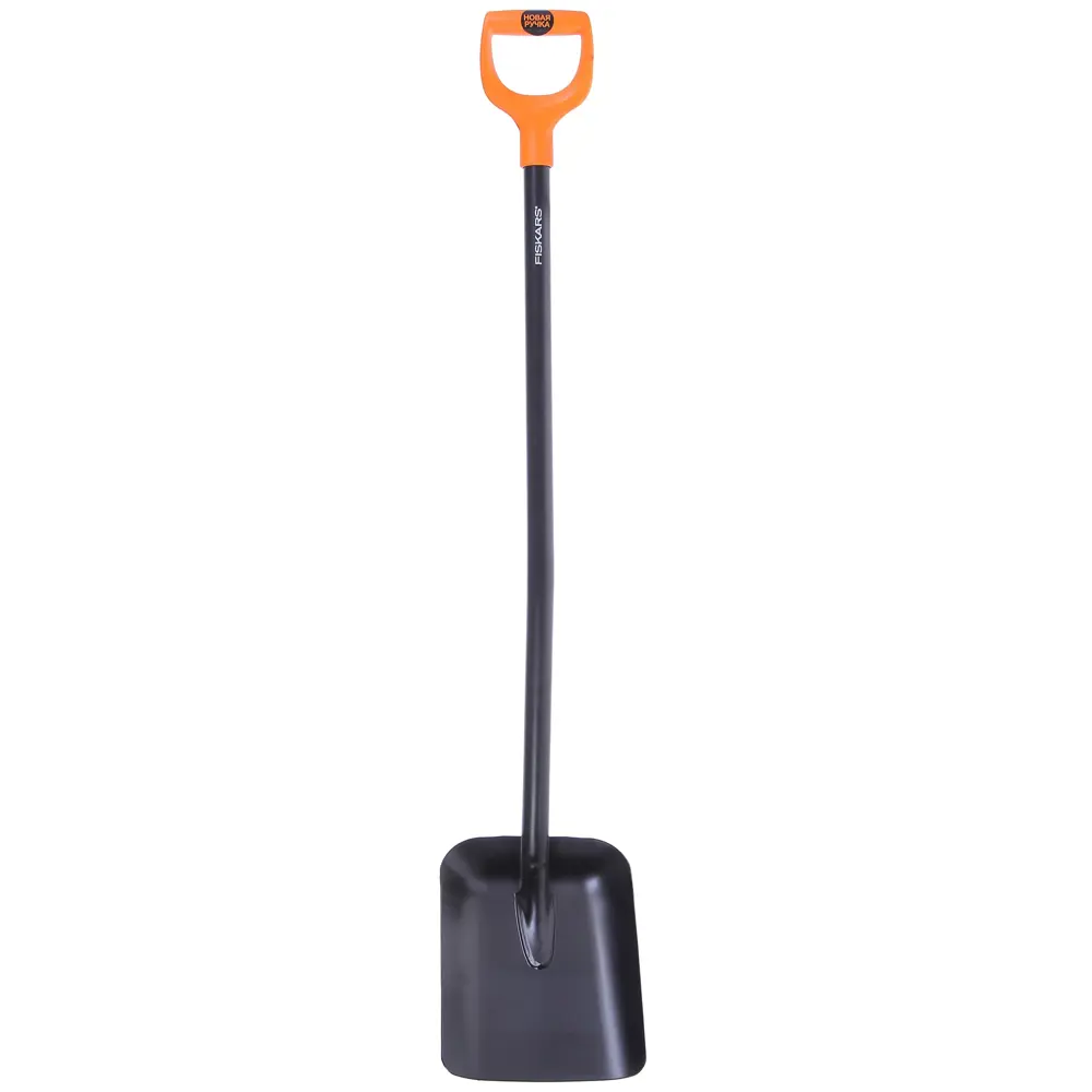 Лопата совковая Fiskars SolidTM 127 см сталь, с черенком STLM-2151455 - Вид №1