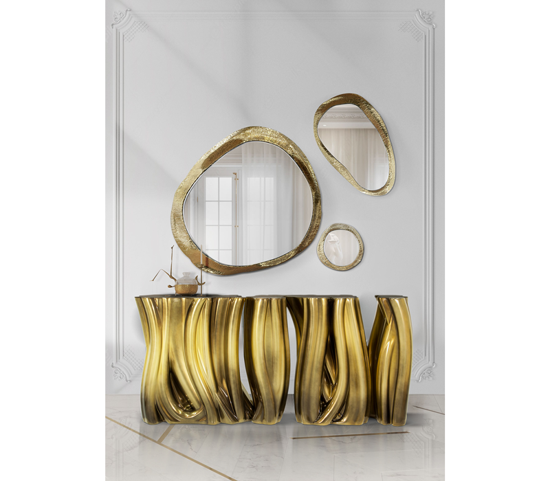 0-133 Монохромный золотой буфет Boca Do Lobo  - Вид №15