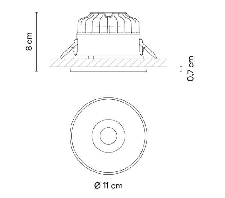 Светодиодный прожектор с регулируемой яркостью Vibia Circle ARCH-00001170 - Вид №3