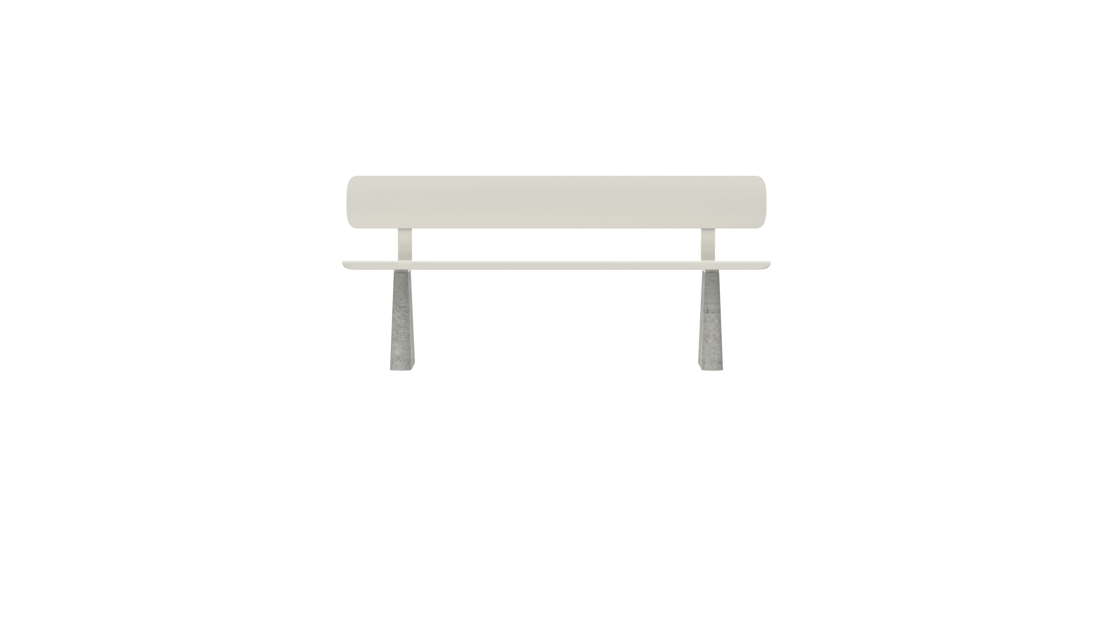 Стальная скамья с порошковым покрытием со спинкой FUNCTIONALS BEN ARCH-00041367 - Вид №37