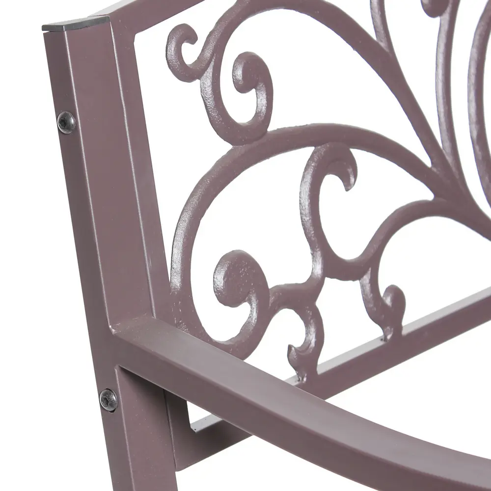 Скамья садовая Naterial 128х56х85 см металл коричневая STLM-2065919 - Вид №3