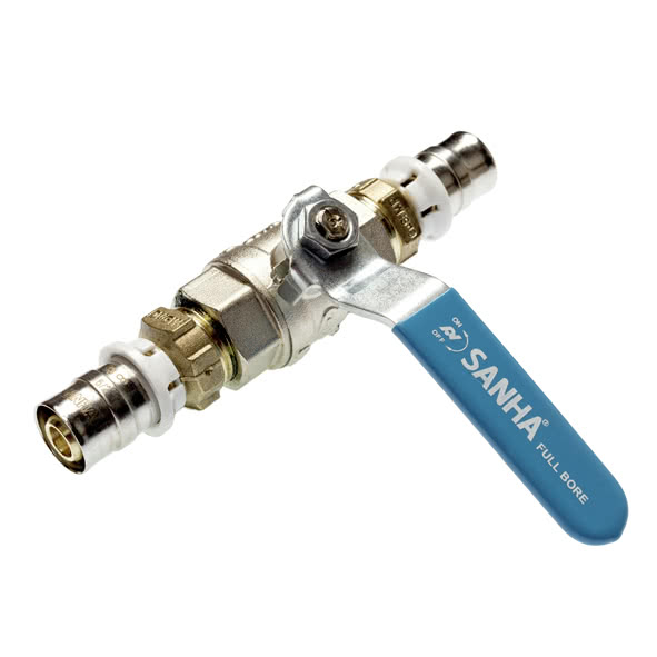 12580216 25802 - Шаровые краны 3fit-Press Размер: 16x2,0 SANHA  - Вид №1