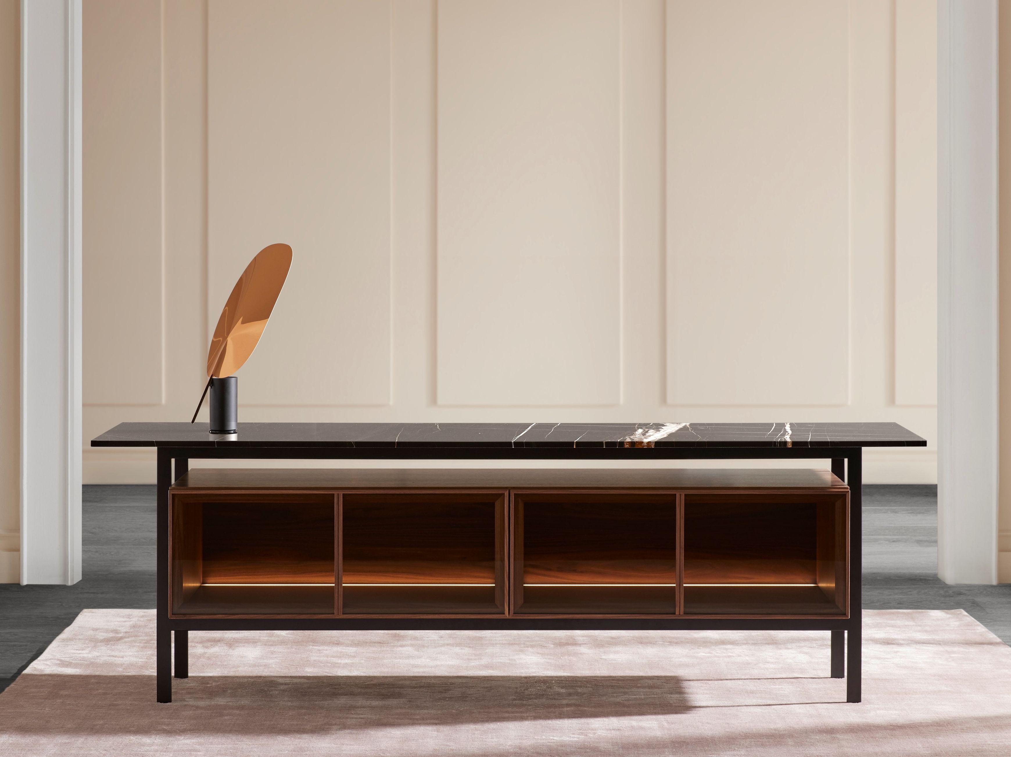 Шкаф из дерева и стекла с откидными дверями Punt Чикаго ARCH-00074008 - Вид №16