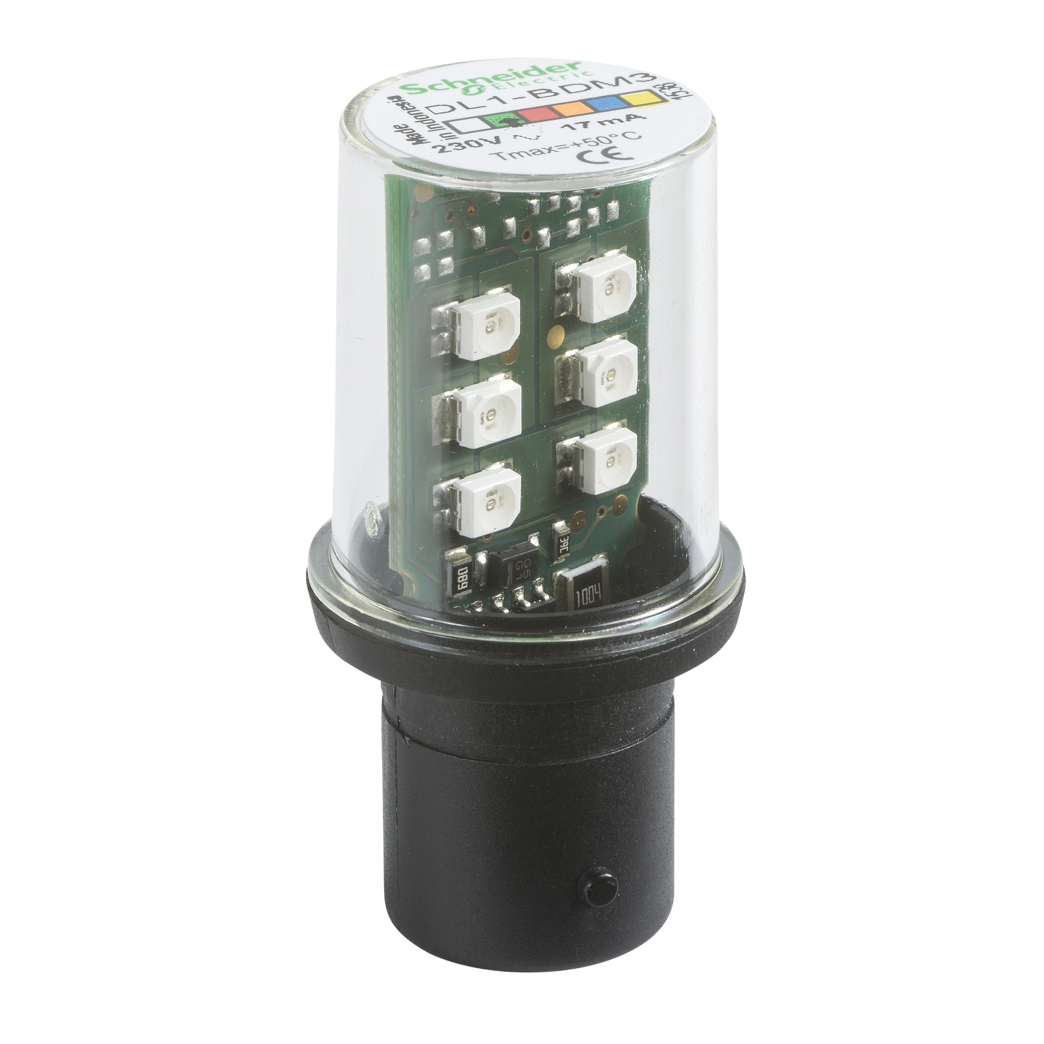 DL1BDM3 Светодиодный кластер Harmony, 230В, Зеленый Schneider Electric Световые колонны, сирены, маяки 