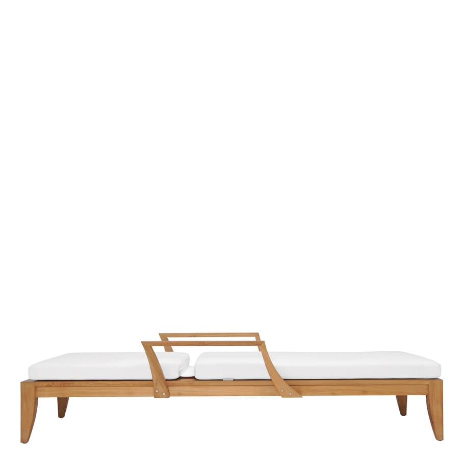 Садовая кровать из тикового дерева с подлокотниками JANUS et Cie Relais ARCH-00146502 - Вид №5