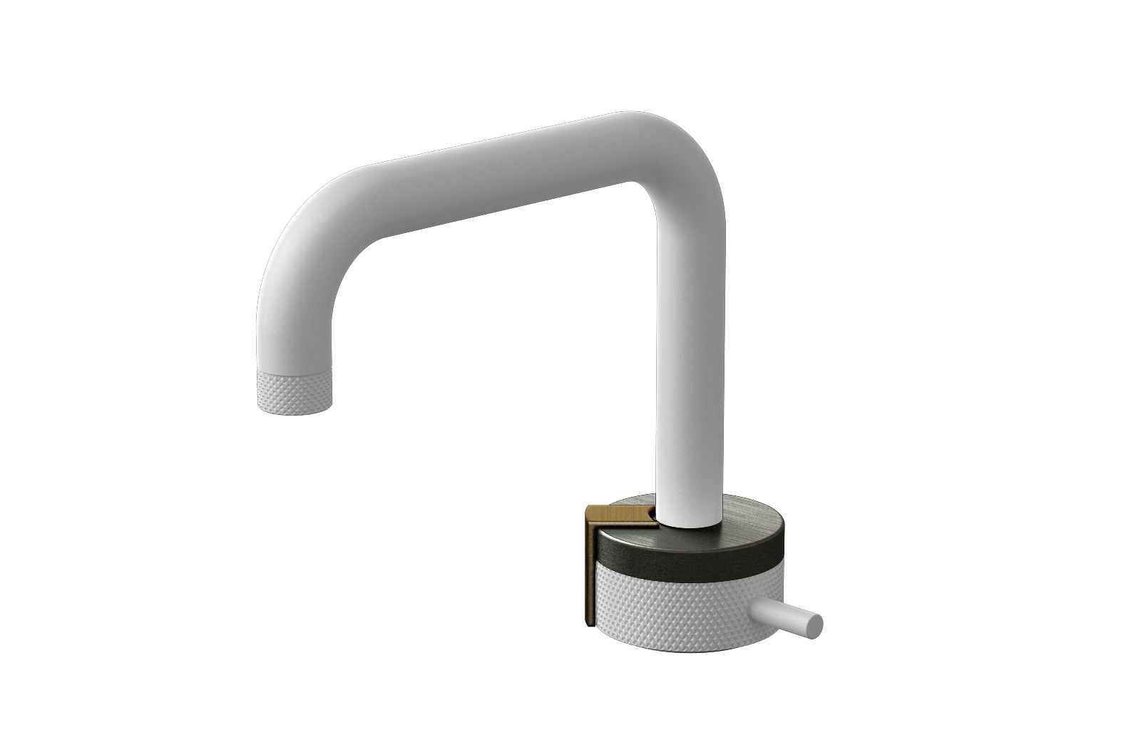 E-11500-R1BOX-L2VBB-WT Однорычажный прогрессивный смеситель для раковины - излив 15,3см GRAFF MOD+