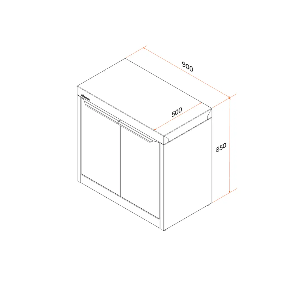 Тумба Gratar ETU 900 сталь STLM-2028302 - Вид №4