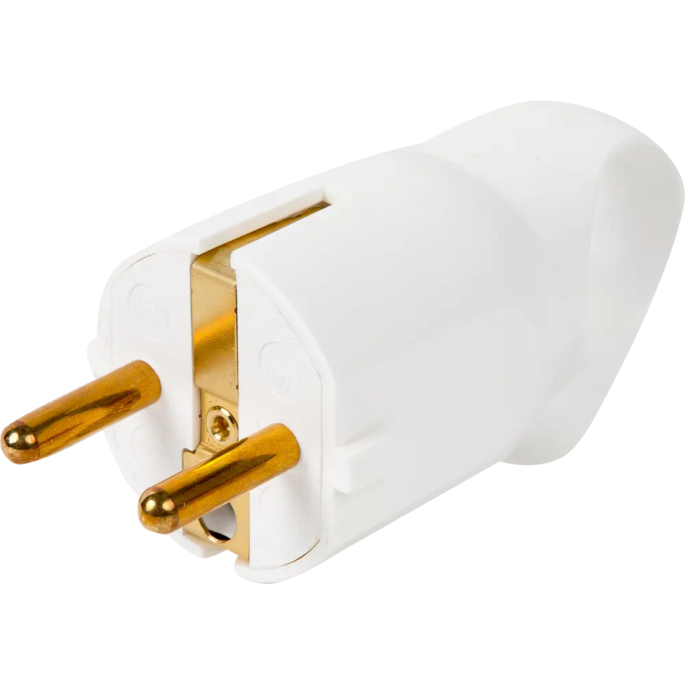 Вилка с заземлением Legrand Элиум с кольцом 230 В цвет белый 13296672 STLM-2152338 