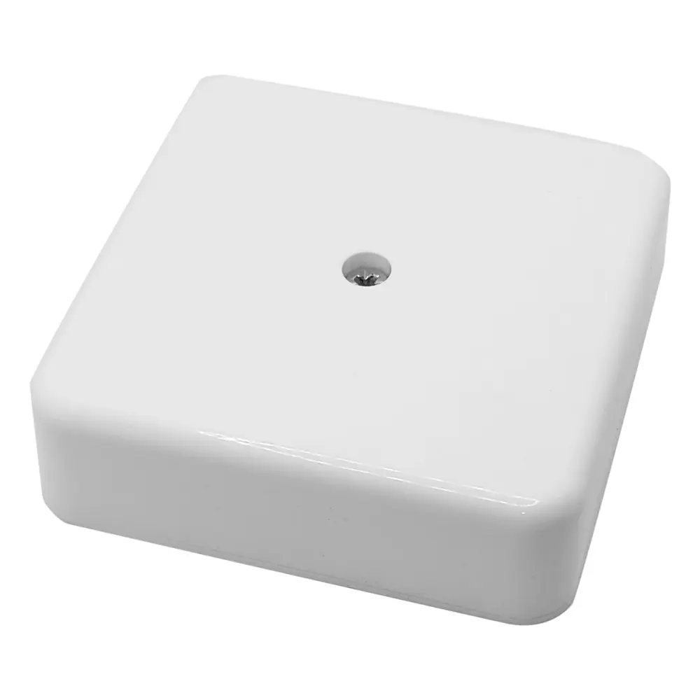 Распределительная коробка открытая Mirkl 75x75x20 мм 2 ввода цвет белый STLM-2190880