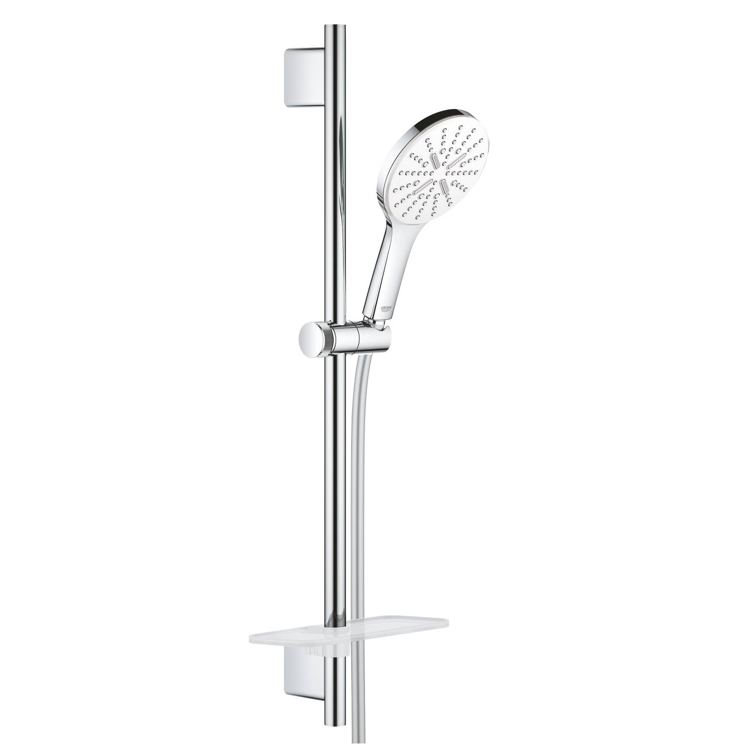 Душевой гарнитур GROHE Rainshower SmartActive 130, 3 вида струй, белая луна (26576LS0)