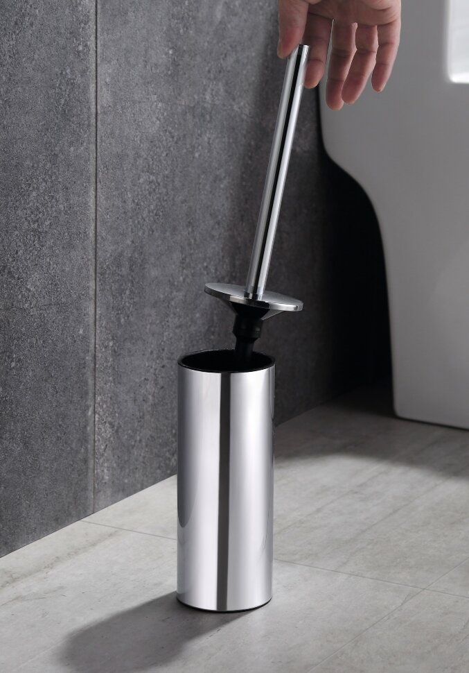 71171 Ерш напольный с воронкой цвет хром LANGBERGER VICO - Вид №2