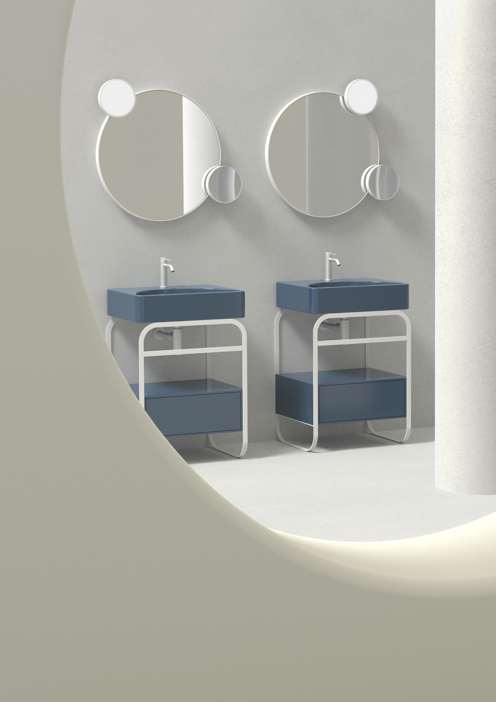 Керамический одиночный умывальник Alice Ceramica Lunaris ARCH-00034417 - Вид №4