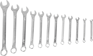 Набор комбинированных ключей Вихрь 12 предметов для профессионального монтажа 85579361