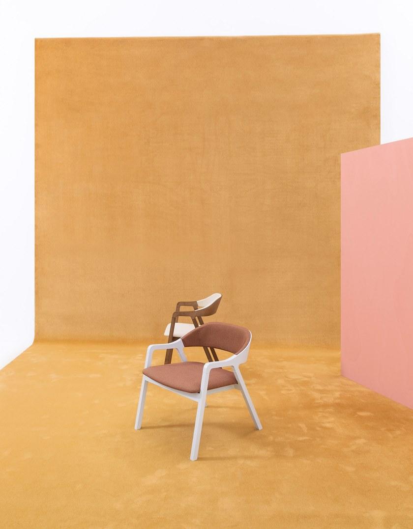 Billiani Стул из ясеня и ткани Layer 090 - Вид №9