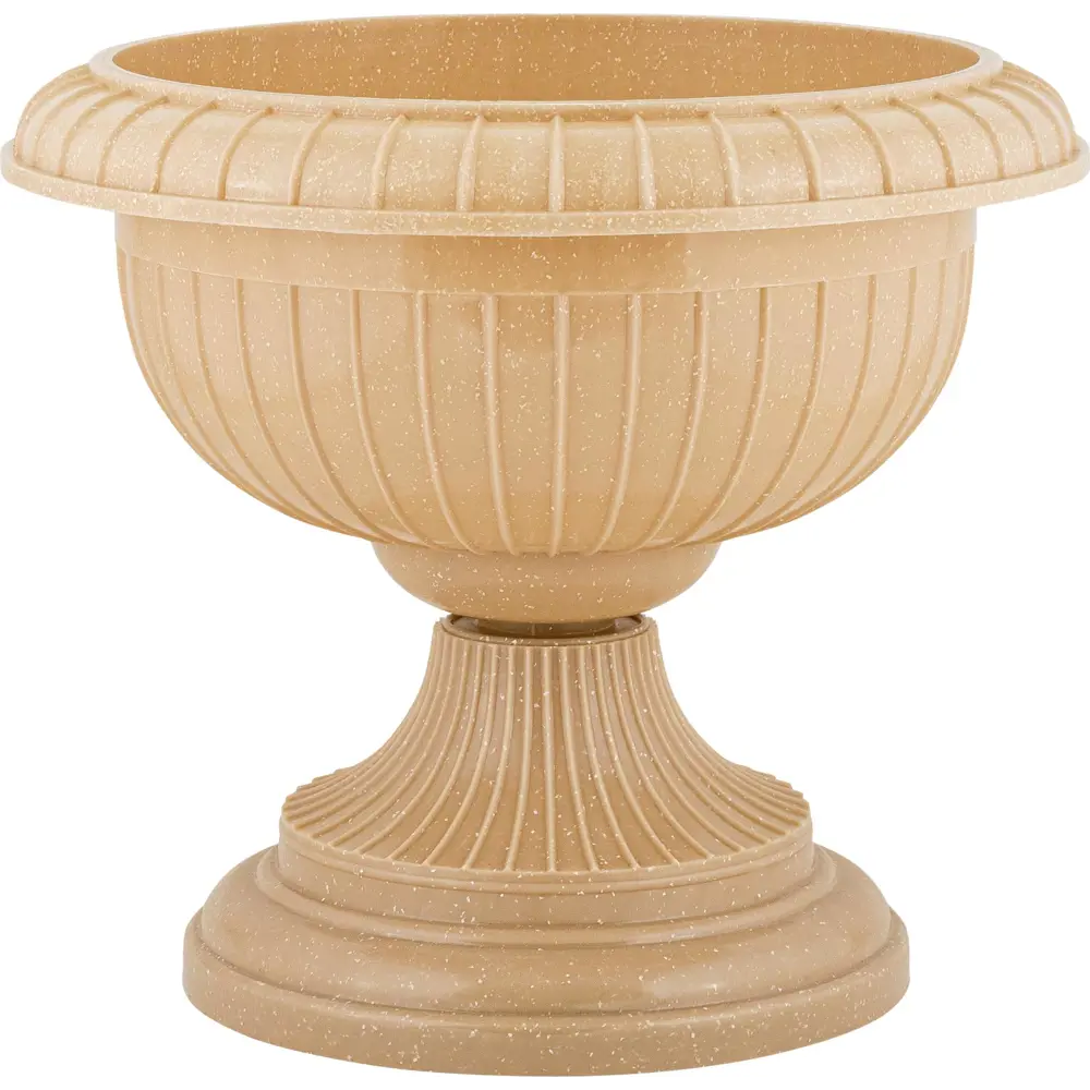 INGREEN Вазон на ножке для цветов и растений песчаный кварц 89359541