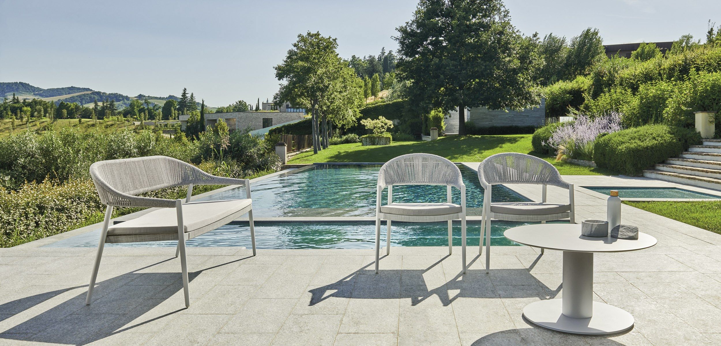 2-местный алюминиевый садовый диван с порошковым покрытием Varaschin ARCH-00062006 - Вид №3