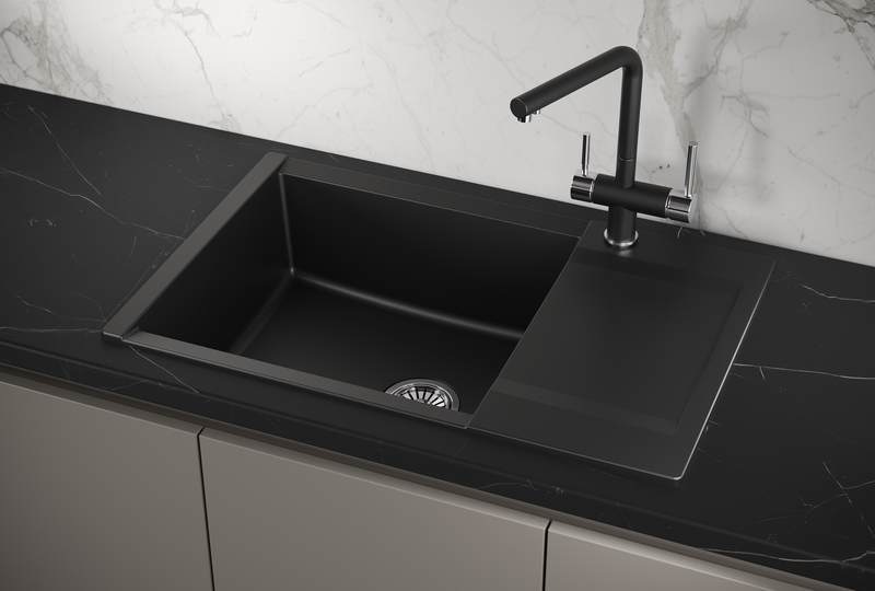 ES-7807, ТУРМАЛИН, кухонная мойка, кварц, ESTETICA