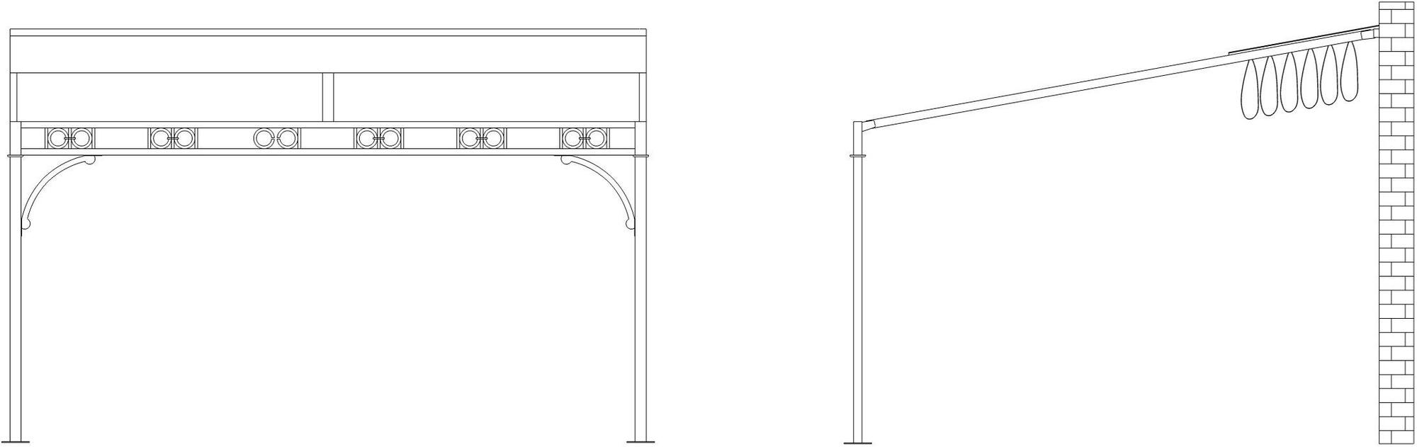 L'Officina by Adami Пристроенная пергола со стеклом и каналом для сбора воды sun-id-1377483 - Вид №11
