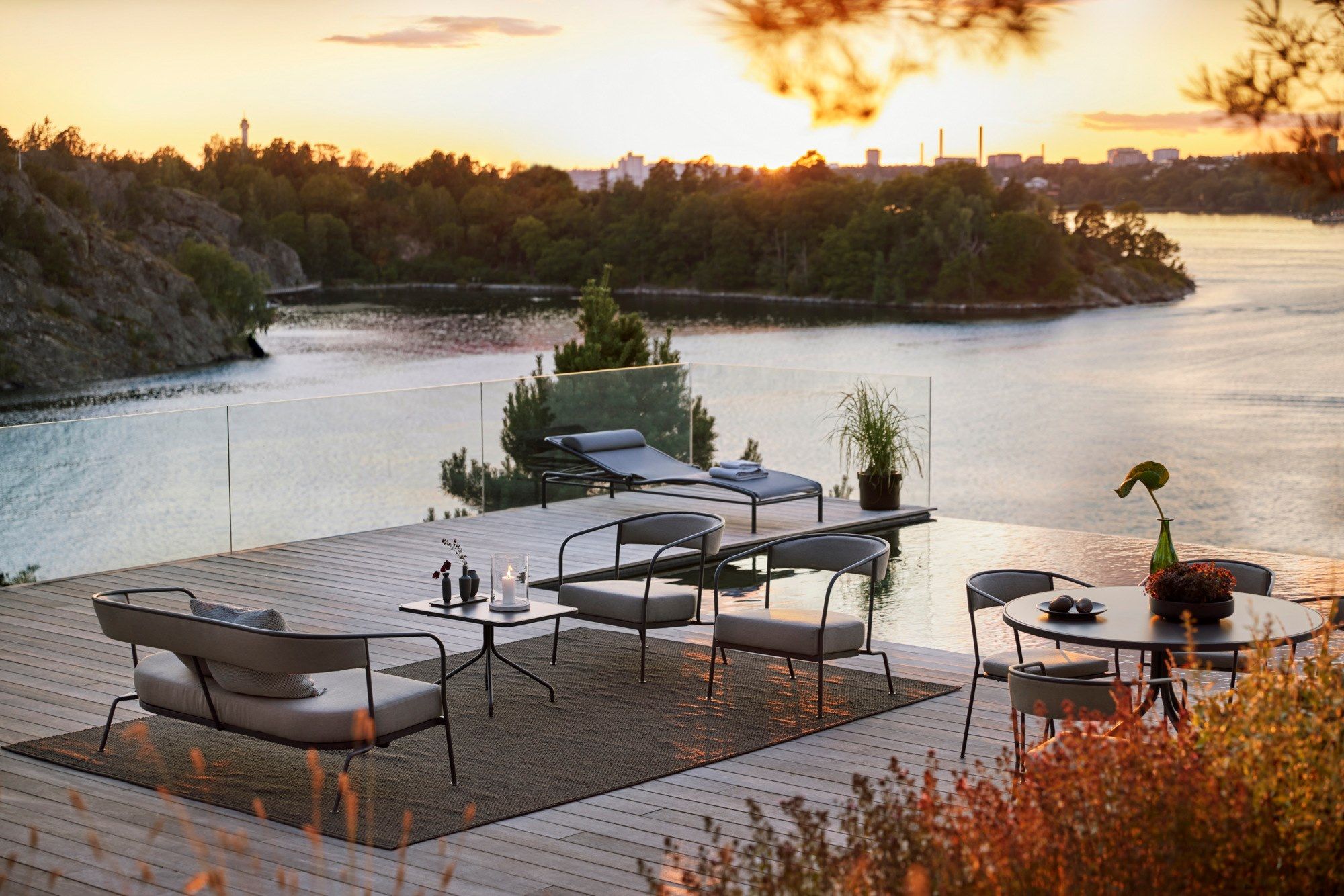 Садовый стул с металлическими и тканевыми подлокотниками Skargaarden Arholma ARCH-00034703 - Вид №5