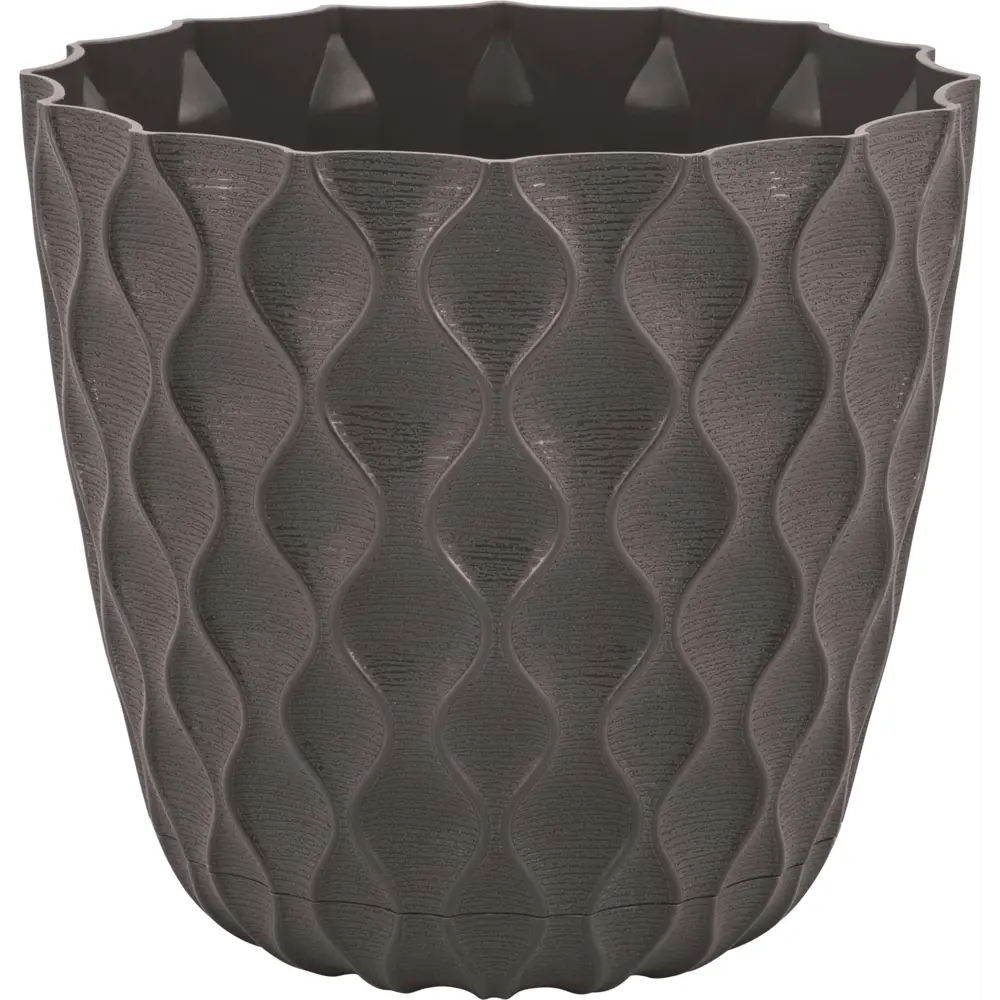 INGREEN Wave — цветочный горшок для комнатных растений в шоколадном оттенке 89344201 STLM-0963281