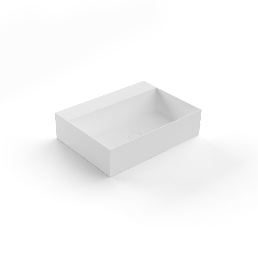 Gestomood Подвесная раковина настенная прямоугольная Antoniolupi  белая  - Вид №15