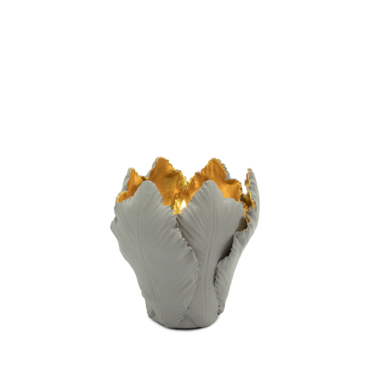 300049,18 ABHIKA ПОДСВЕЧНИК ТЮЛЬПАН WHITE/GOLD 300049.18 - Вид №4