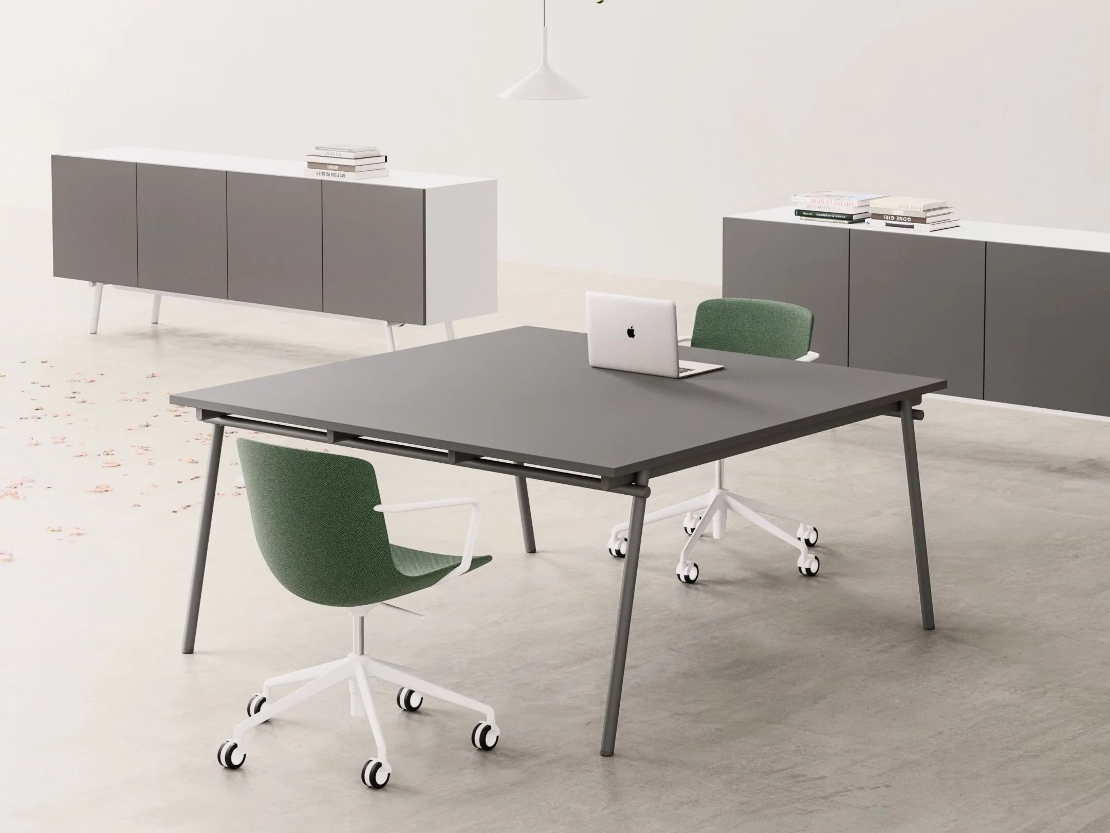 Стол для совещаний из стали и дерева DVO узел ARCH-00135931 - Вид №2