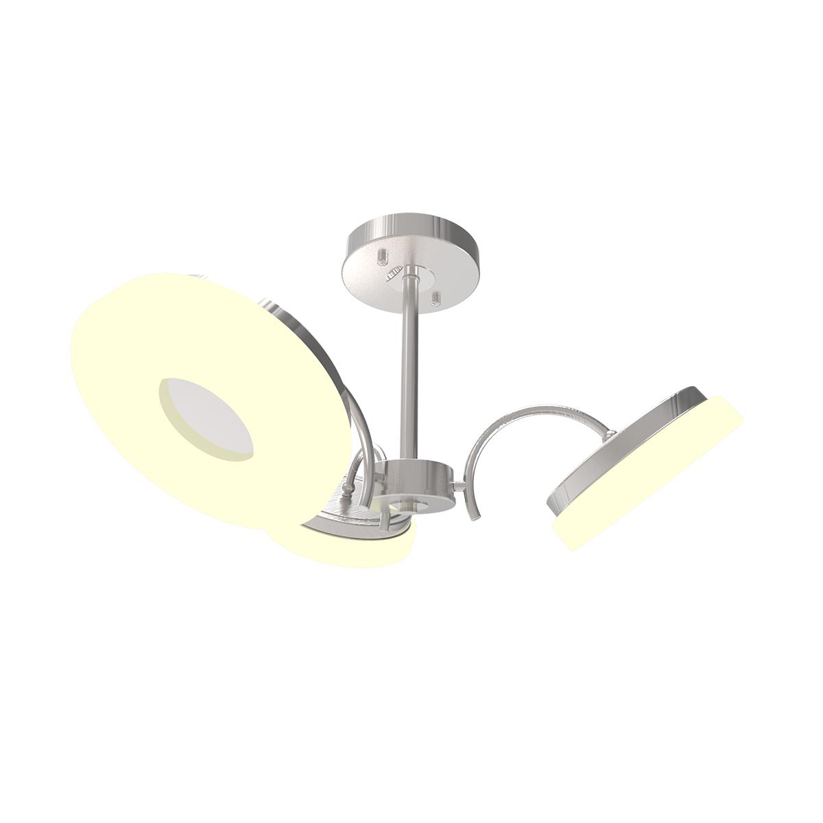 Потолочная светодиодная люстра IDLamp Frittelle 107/3PF-LEDWhitechrome IDLAMP FRITTELLE 187953 Белый  - Вид №2