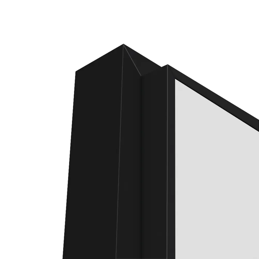 Дверь межкомнатная глухая Invisible Opt 80x200 см левая алюминий цвет белый с черной кромкой 89439074 STLM-2015107 VELLDORIS  - Вид №3