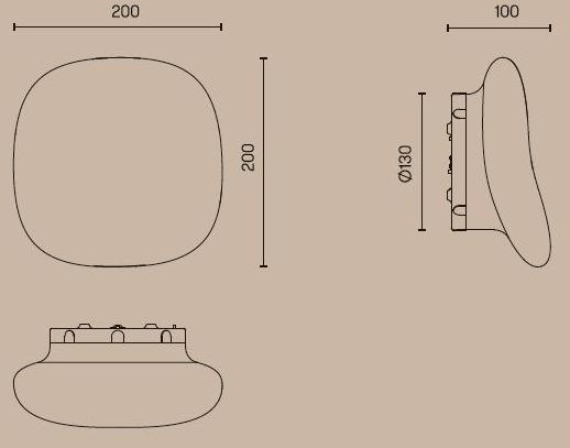 Grok Настенный светильник из опалового стекла sun-id-1447369 - Вид №1