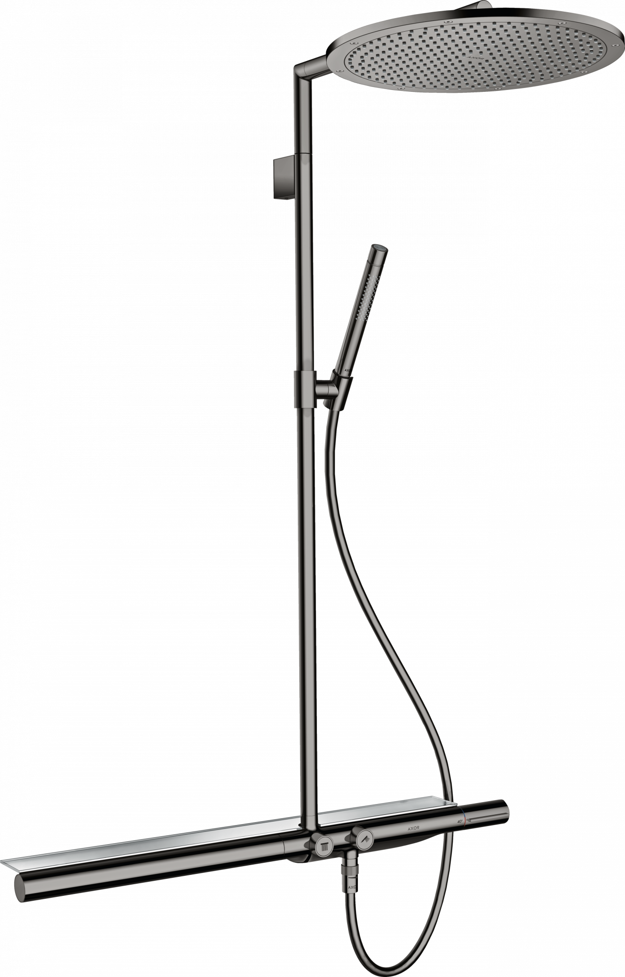 27984330 Showerpipe с термостатом 800 и верхним душем 350 1jet AXOR SHOWERSOLUTIONS