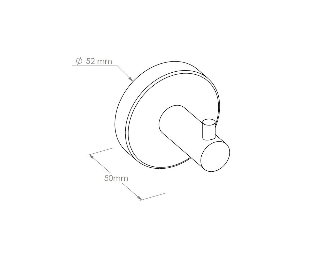 GSB402 STELLA WHITE LINE одинарная вешалка, белый Merida  - Вид №1