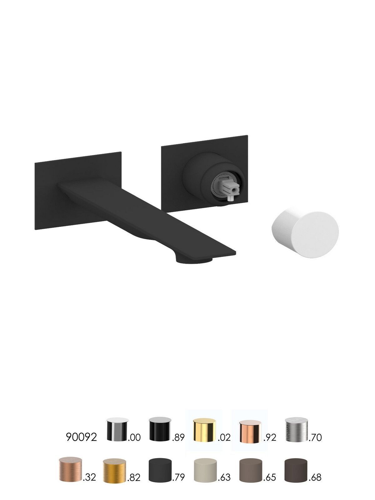 Однорычажный смеситель для раковины с 2 отверстиями и ограничителем расхода Rubinetterie Frattini Narciso S ARCH-00003602 - Вид №4