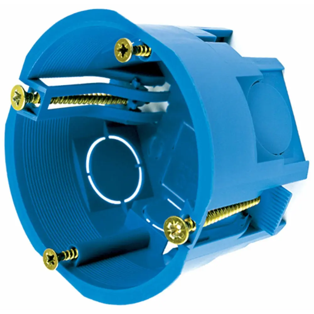 Подрозетник Gusi Electric 68x45 мм с лапками IP30 цвет синий STLM-2106387 - Вид №1