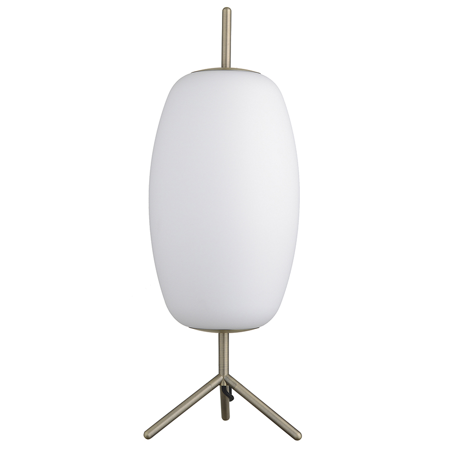 2577_01184011 Лампа настольная silk, 53хD20 см, белое опаловое стекло Frandsen 