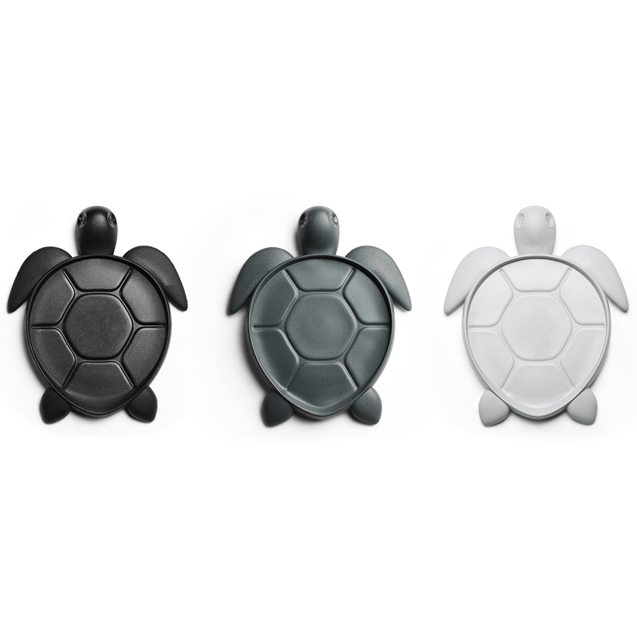 QL10350-BK Подставка под стаканы save turtle, черный Qualy  - Вид №2