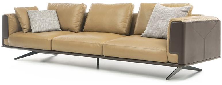 ENNE 3-х местный кожаный диван Imperious sun-id-1417921 - Вид №1