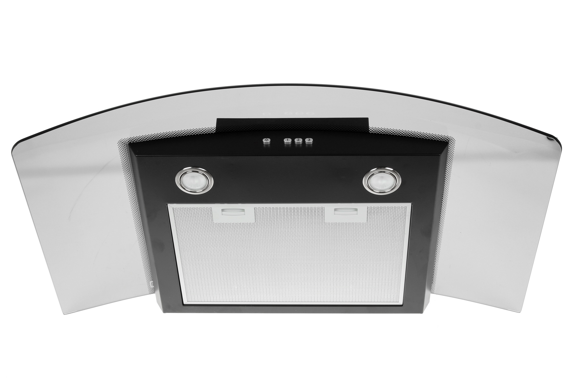 8120630 Вытяжка каминная ELIKOR Аметист 90П-650-К3Д черный/прозрачный STDN-0039677 - Вид №1