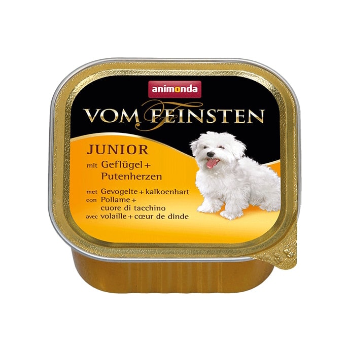 УТ0005340 Корм для щенков Vom Feinsten птица, сердце индейки конс. 150г Animonda 