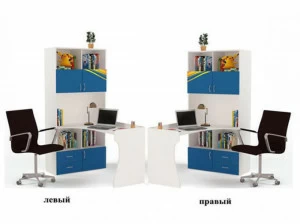 Стол-стеллаж ABC-KING Champion правый синий