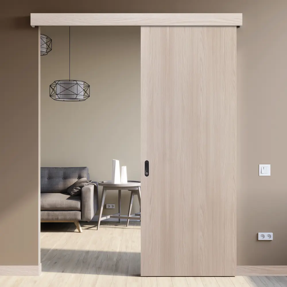 Дверь межкомнатная глухая Мирра 80x200 см Hardflex цвет ясень бора с замком и петлями 85546835 STLM-2016122 МАРИО РИОЛИ  - Вид №8