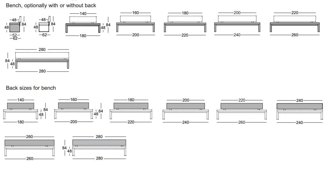 Модульная скамья со спинкой Rolf Benz Rolf Benz 620 ARCH-00063900 - Вид №6