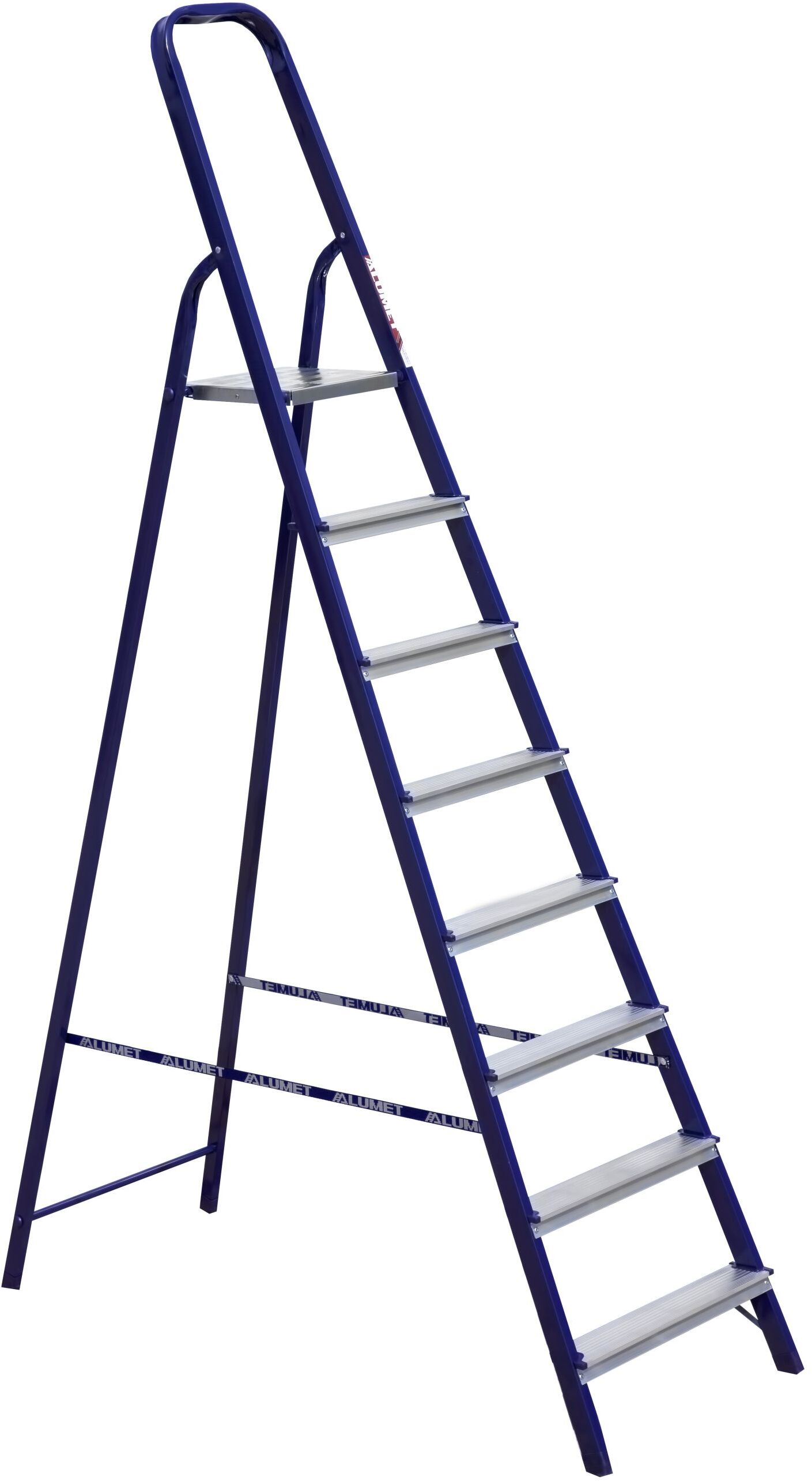 Стремянка стальная с алюминиевыми ступенями