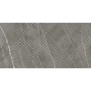 Декор настенный Azori Hygge Mocca Cristall 31.5x63 см матовый камень цвет мокка зигзаг