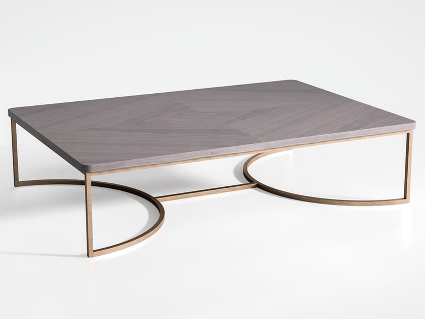 Низкий стол из металла и дерева CPRN HOMOOD Blue Moon ARCH-00039249