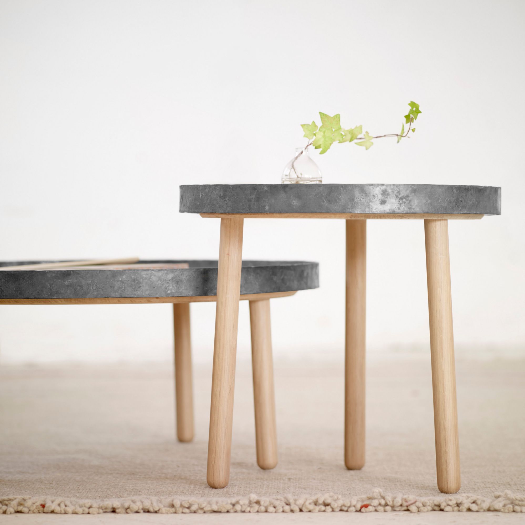 Деревянный круглый журнальный столик ALKI ARCH-00121652 - Вид №3