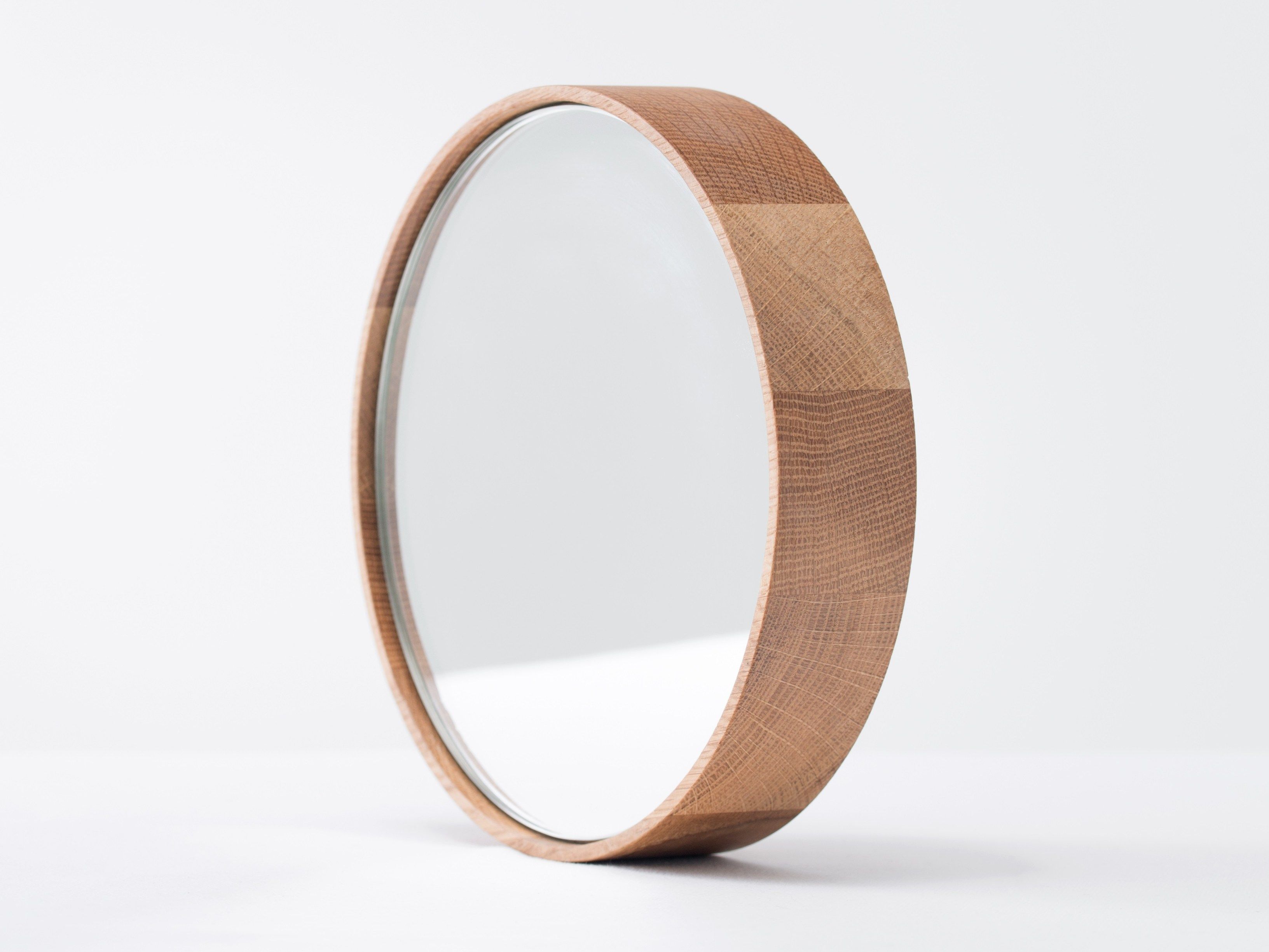 Круглое деревянное зеркало с рамкой In Stock ST FURNITURE ARCH-00065298 - Вид №4