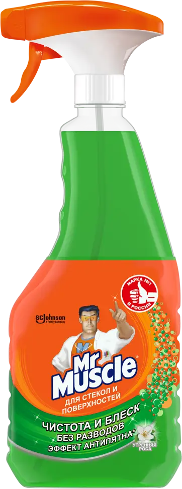 Mr. Muscle Утренняя Роса - чистящее средство для стекол и зеркал 530мл 89360519
