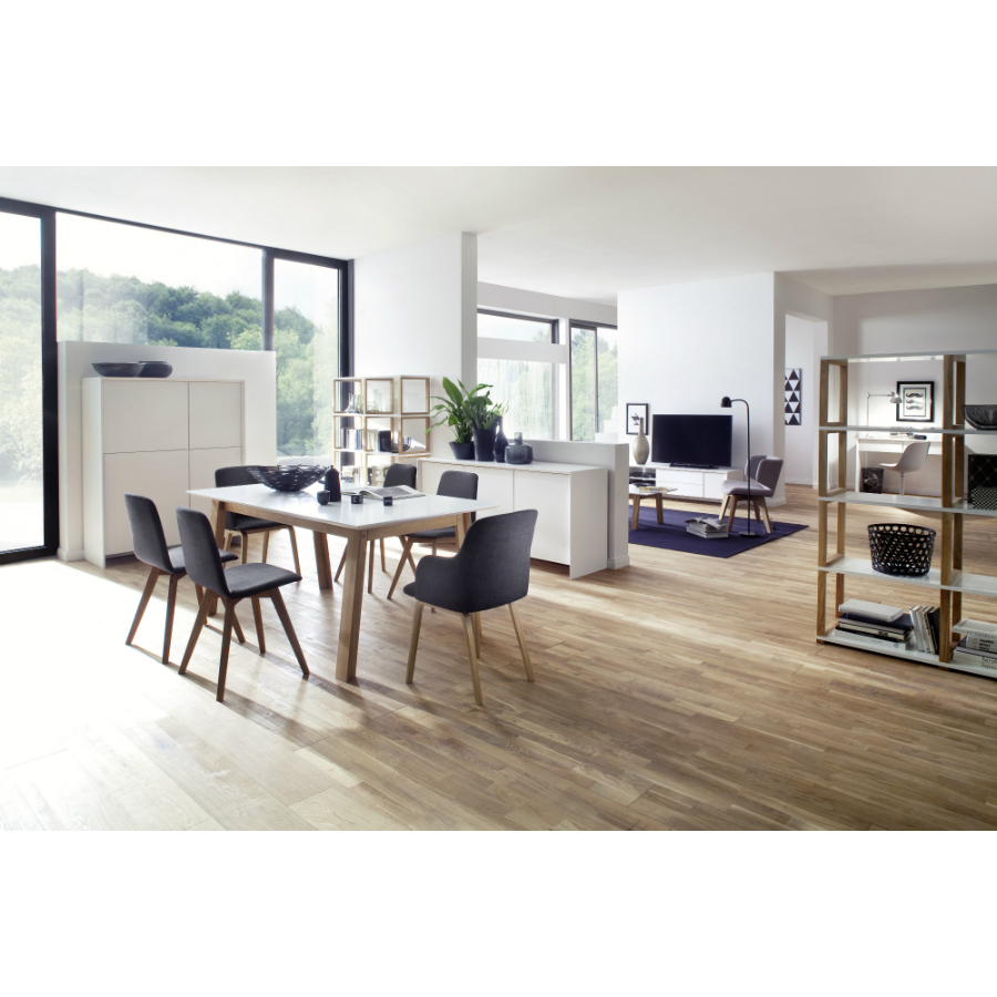 Стеллаж Tenzo Art, 156x120x36 см, дуб, серый 2324012 - Вид №2